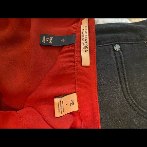 Scotch and soda red wrap blouse - Picture 7 of 7